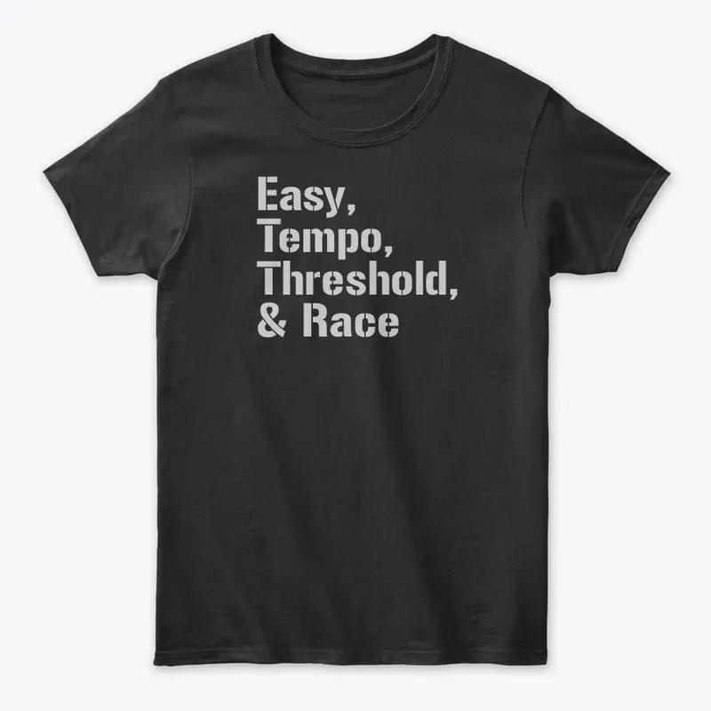 Easy, Tempo, Threshold, & Race